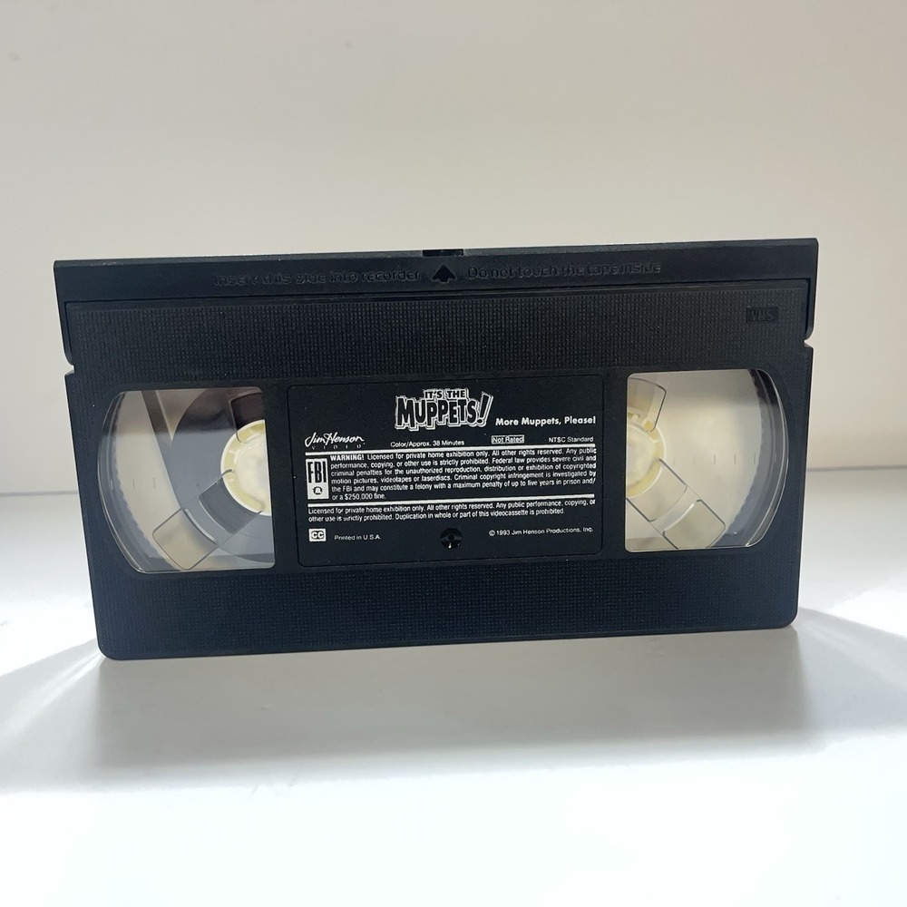 Vintage 1993 Jim Henson VHS It's The Muppets Meet, More Muppets Please Tested - Picture 7 of 8